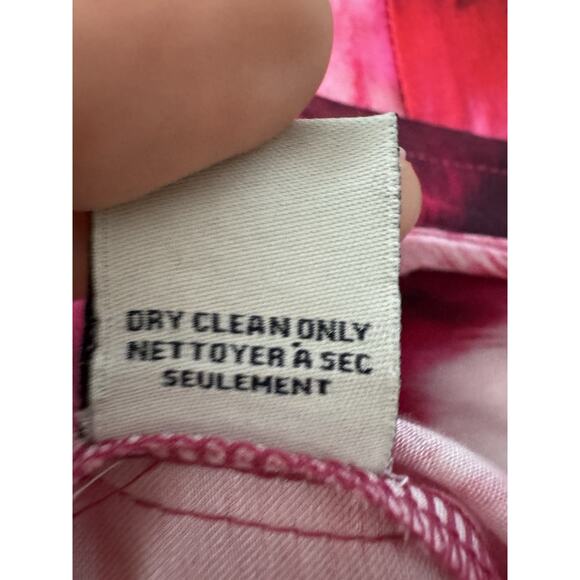 Ranna Gill Pink Rose Floral Sweetheart Wide Leg Jumpsuit Bohemian Chic Glam S - Picture 9 of 10